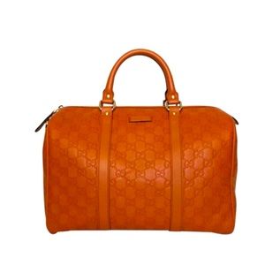 Gucci 

BOSTON LEATHER HANDBAG - ORANGE